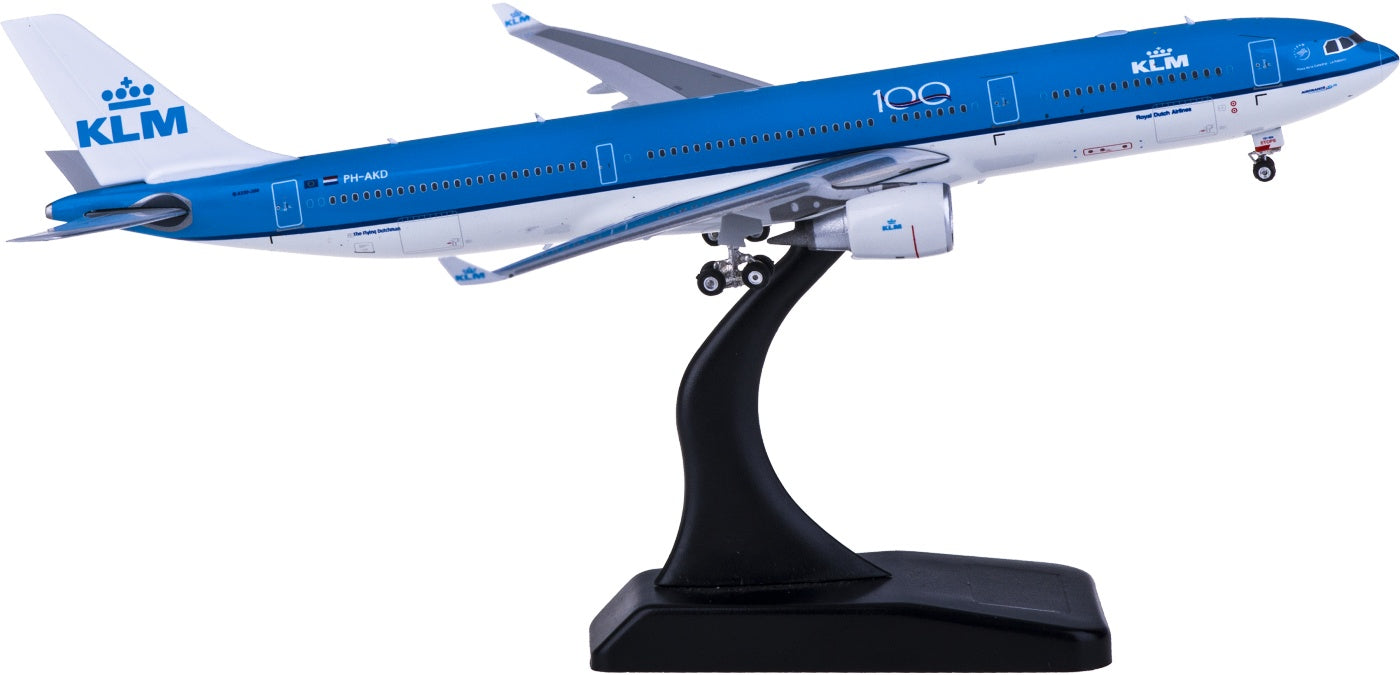 1:400 Phoenix PPH11584 KLM Airbus A330-300 PH-AKD "100years" Free Tractor+Stand