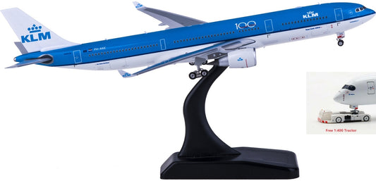 1:400 Phoenix PH11592 KLM Airbus A330-300 PH-AKE Free Tractor+Stand