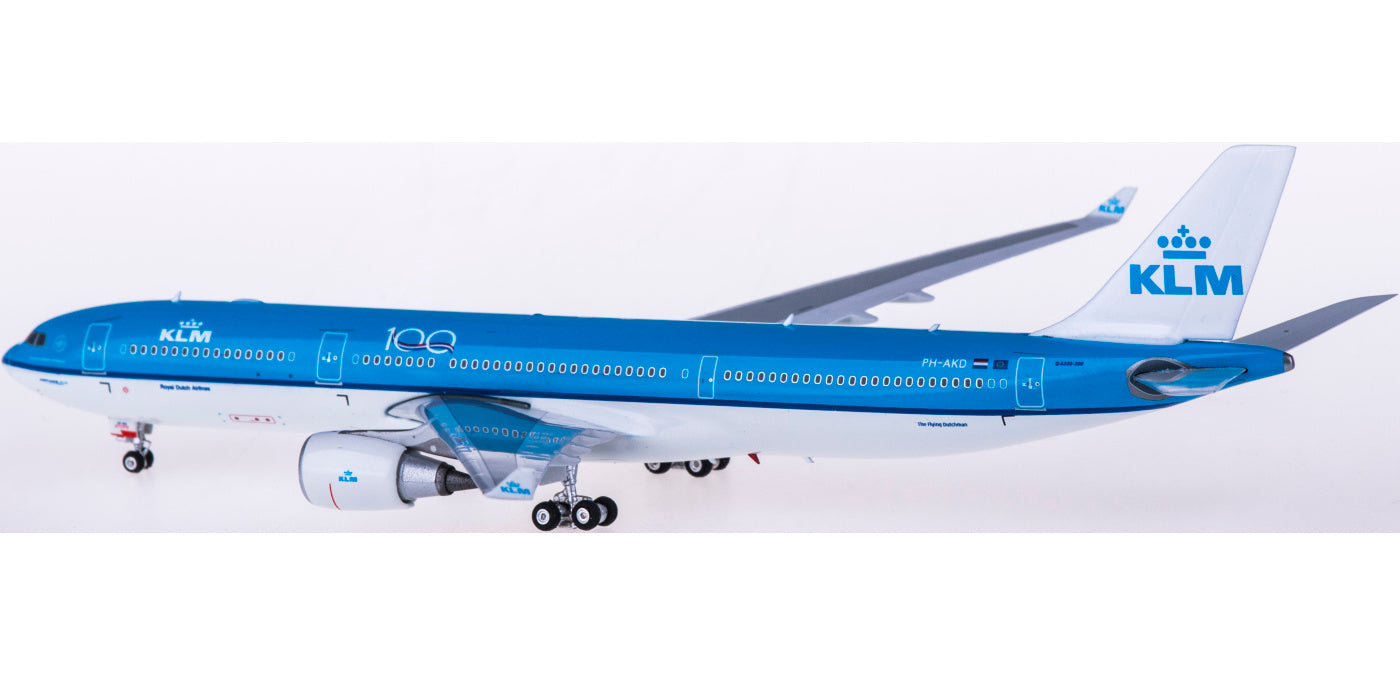 1:400 Phoenix PPH11584 KLM Airbus A330-300 PH-AKD "100years" Free Tractor+Stand