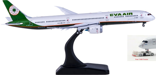 1:400 JC Wings ALB4EVA08A EVA Air Boeing 787-10 B-17801 "Flaps Down" Aircraft Model Free Tractor+Stand