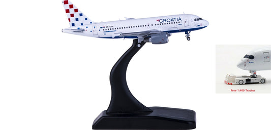 1:400 JC Wings XX4065 Croatia Airlines Airbus A319 9A-CTH Free Tractor+Stand
