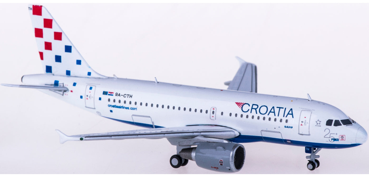 1:400 JC Wings XX4065 Croatia Airlines Airbus A319 9A-CTH Free Tractor+Stand