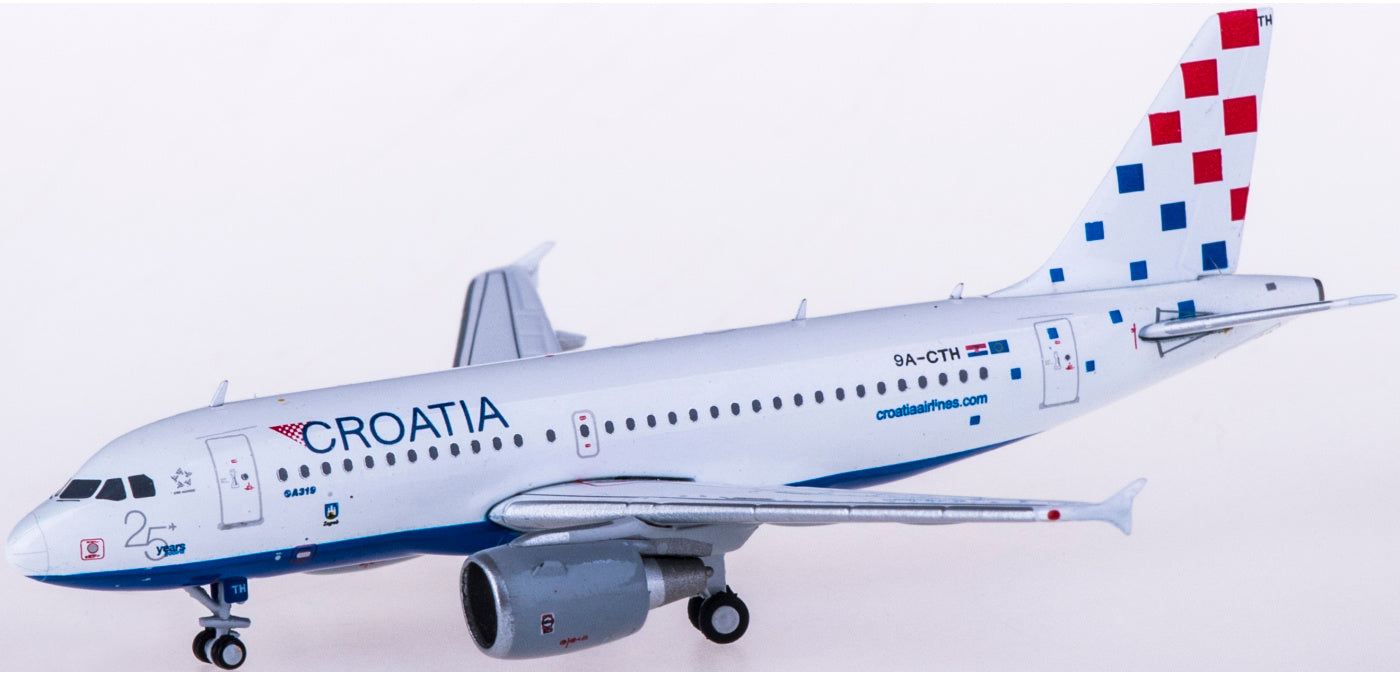 1:400 JC Wings XX4065 Croatia Airlines Airbus A319 9A-CTH Free Tractor+Stand