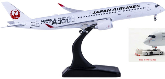 1:400 JC Wings EW4359002 Japan Airlines Airbus A350-900XWB JA02XJ Free Tractor+Stand