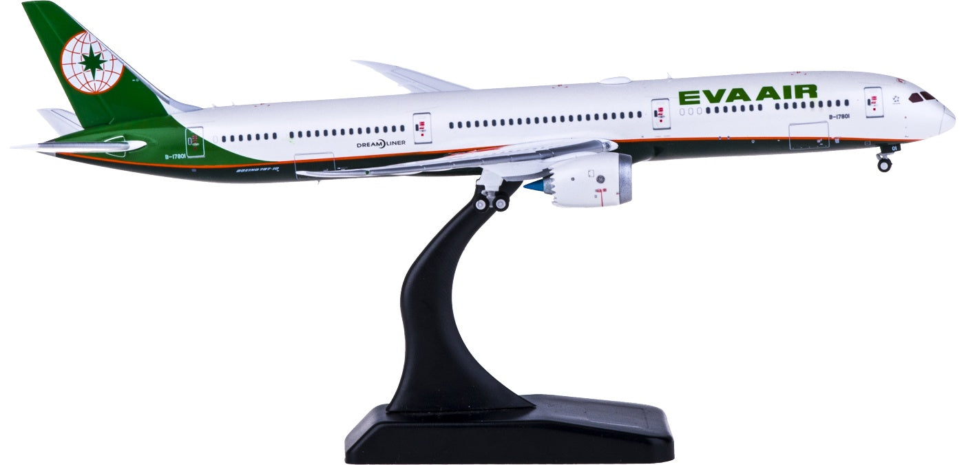 1:400 JC Wings ALB4EVA08 EVA Air Boeing 787-10 B-17801 Free Tractor+Stand