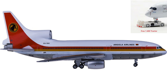 (Rare)1:400 AeroClassics AC419601 TAAG Angola Airlines  Lockheed L-1011-500 Tristar CS-TEC+Free Tractor