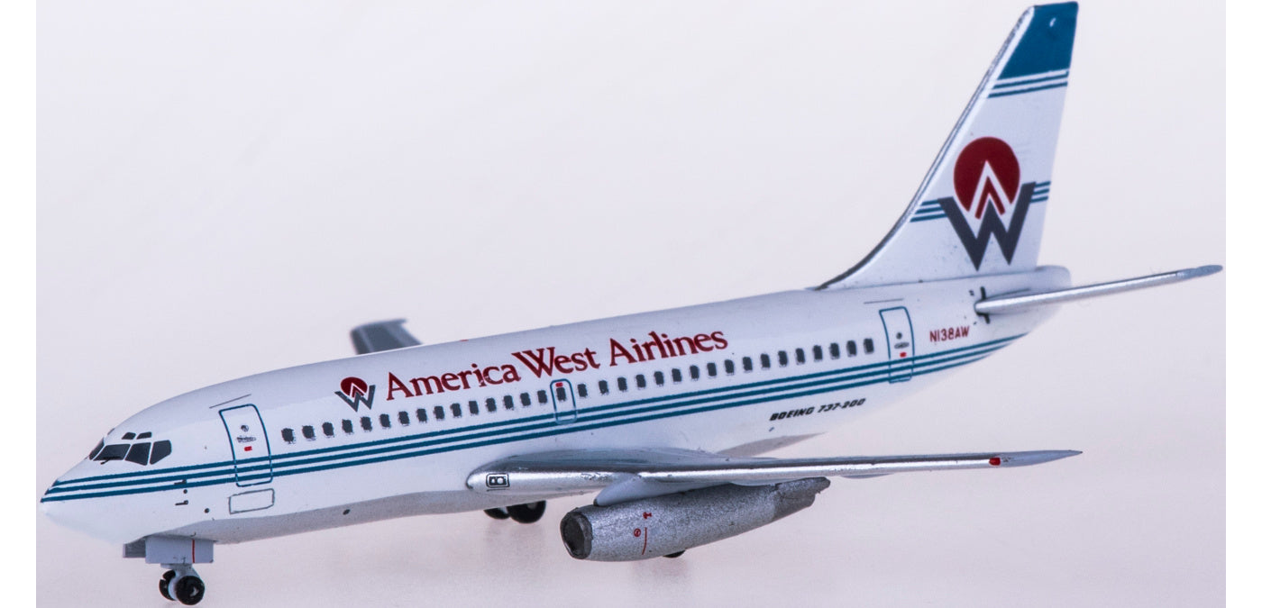 (Rare)1:400 AeroClassics AC419624A America West Airlines Boeing 737-200 N138AW+Free Tractor