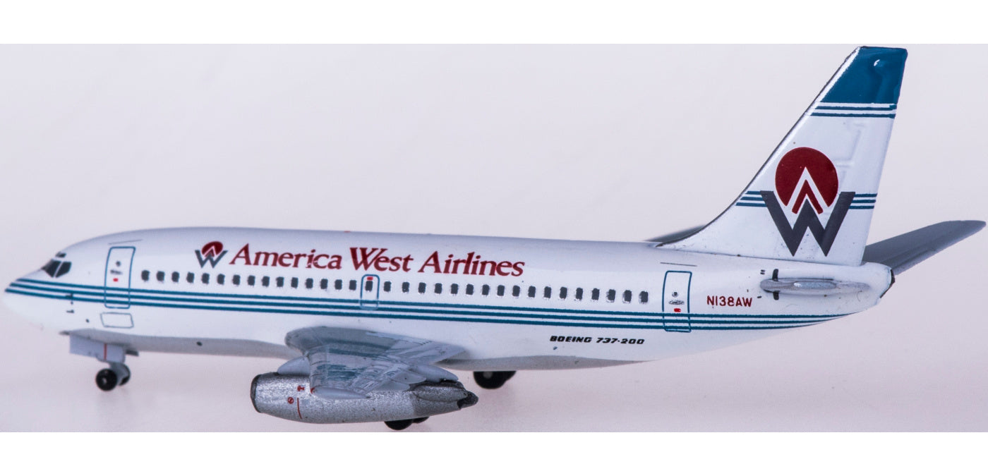 (Rare)1:400 AeroClassics AC419624A America West Airlines Boeing 737-200 N138AW+Free Tractor