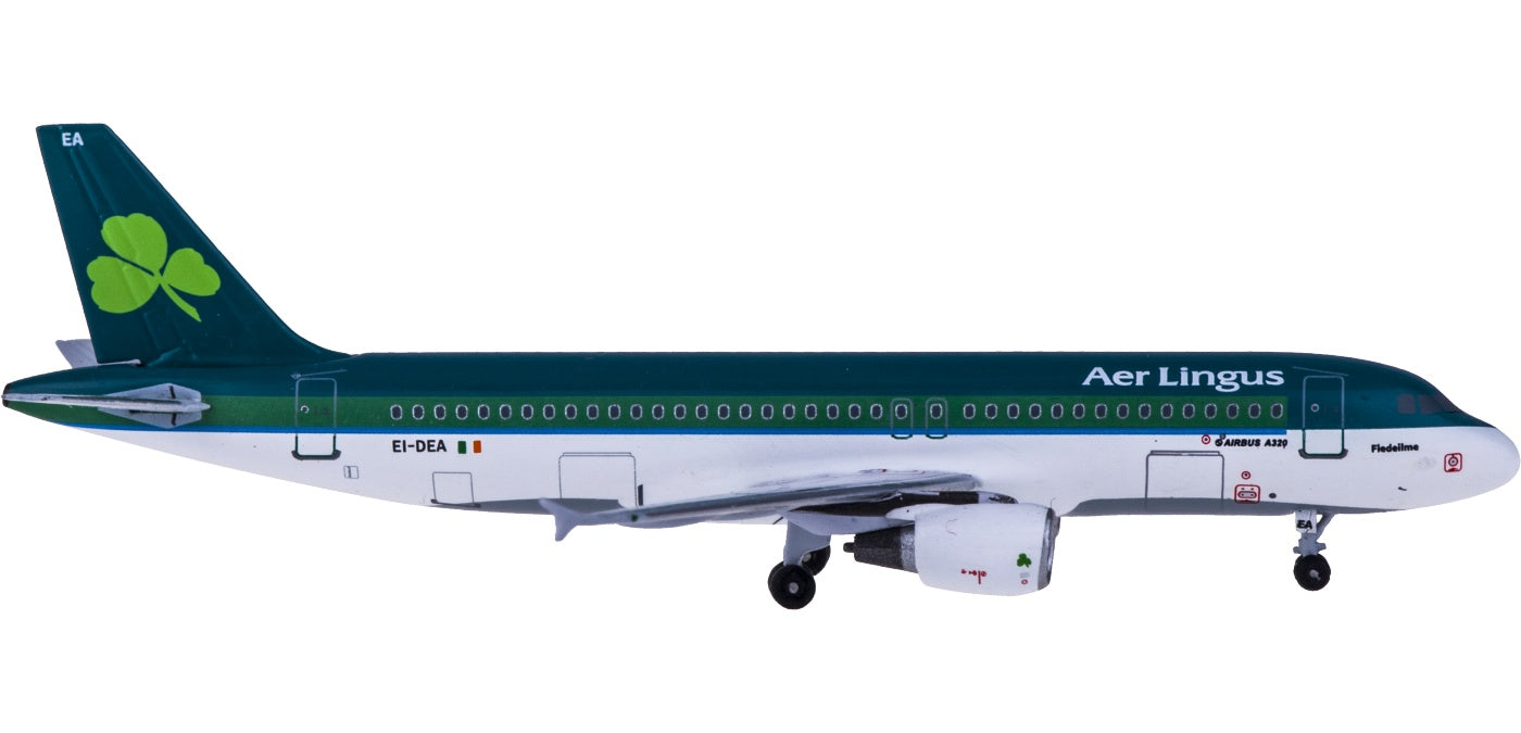 (Rare)1:400 AeroClassics AC419685 Aer Lingus Airbus A320 EI-DEA+Free Tractor