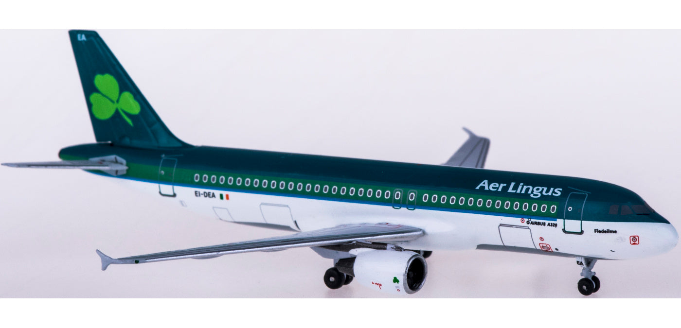 (Rare)1:400 AeroClassics AC419685 Aer Lingus Airbus A320 EI-DEA+Free Tractor