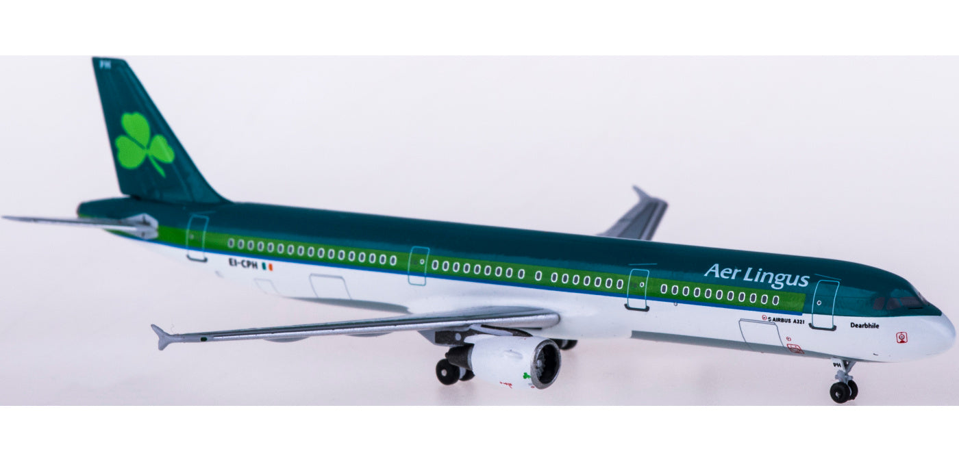 (Rare)1:400 AeroClassics AC419672 Aer Lingus Airbus A321 EI-CPH+Free Tractor