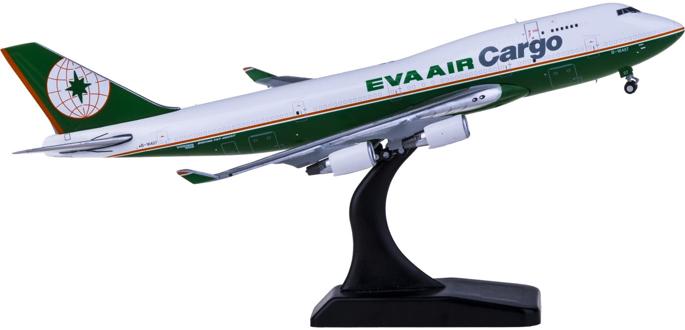 1:400 JC Wings XX4177 EVA Air Cargo Boeing 747-400BCF B-16407 Free Tractor+Stand