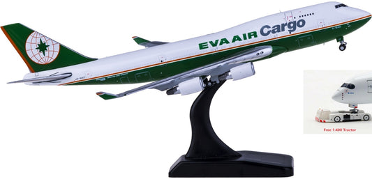 1:400 JC Wings XX4177 EVA Air Cargo Boeing 747-400BCF B-16407 Free Tractor+Stand