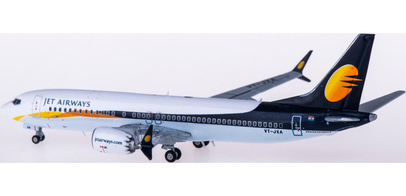 1:400 JC Wings XX4065 XX4057 Jet Airways Boeing 737 MAX 8 VT-JXA Free Tractor+Stand