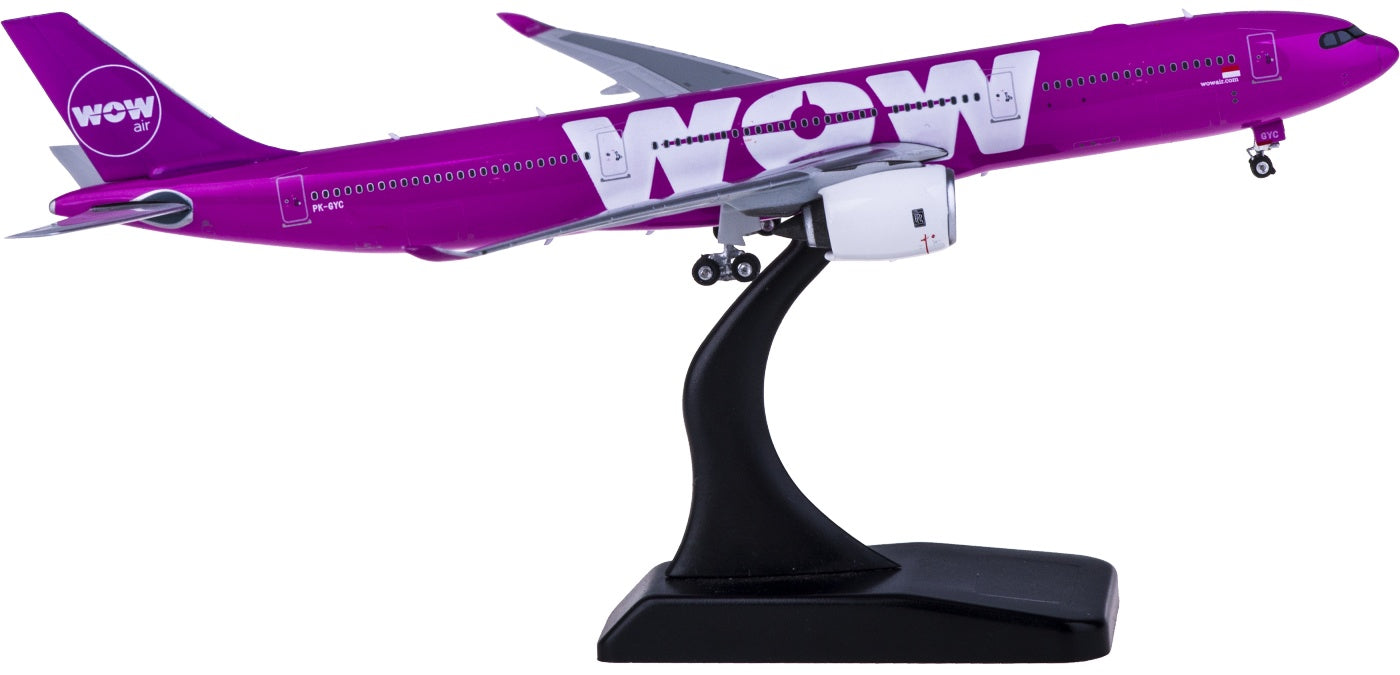 1:400 Phoenix PH11595 WOW air Airbus A330-900neo PK-GYC Free Tractor+Stand