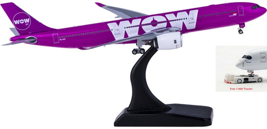 1:400 Phoenix PH11595 WOW air Airbus A330-900neo PK-GYC Free Tractor+Stand