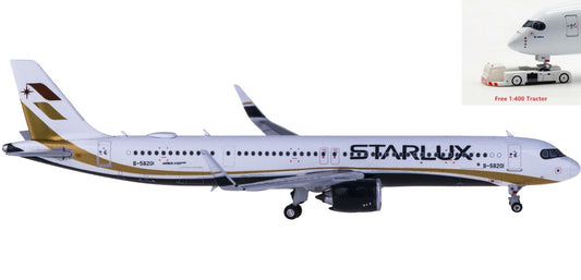 (Rare)1:400 Phoenix PH11594 Starlux Airlines Airbus A321neo B-58201+Free Tractor