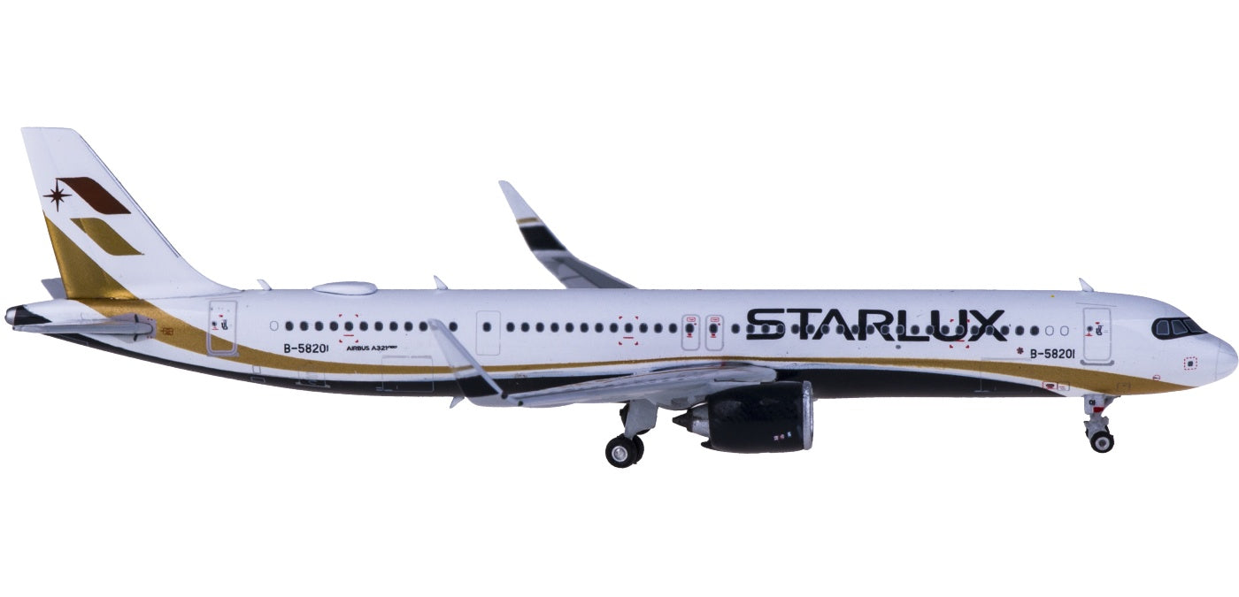 1:400 Phoenix PH11594 Starlux Airlines Airbus A321neo B-58201+Free Tractor