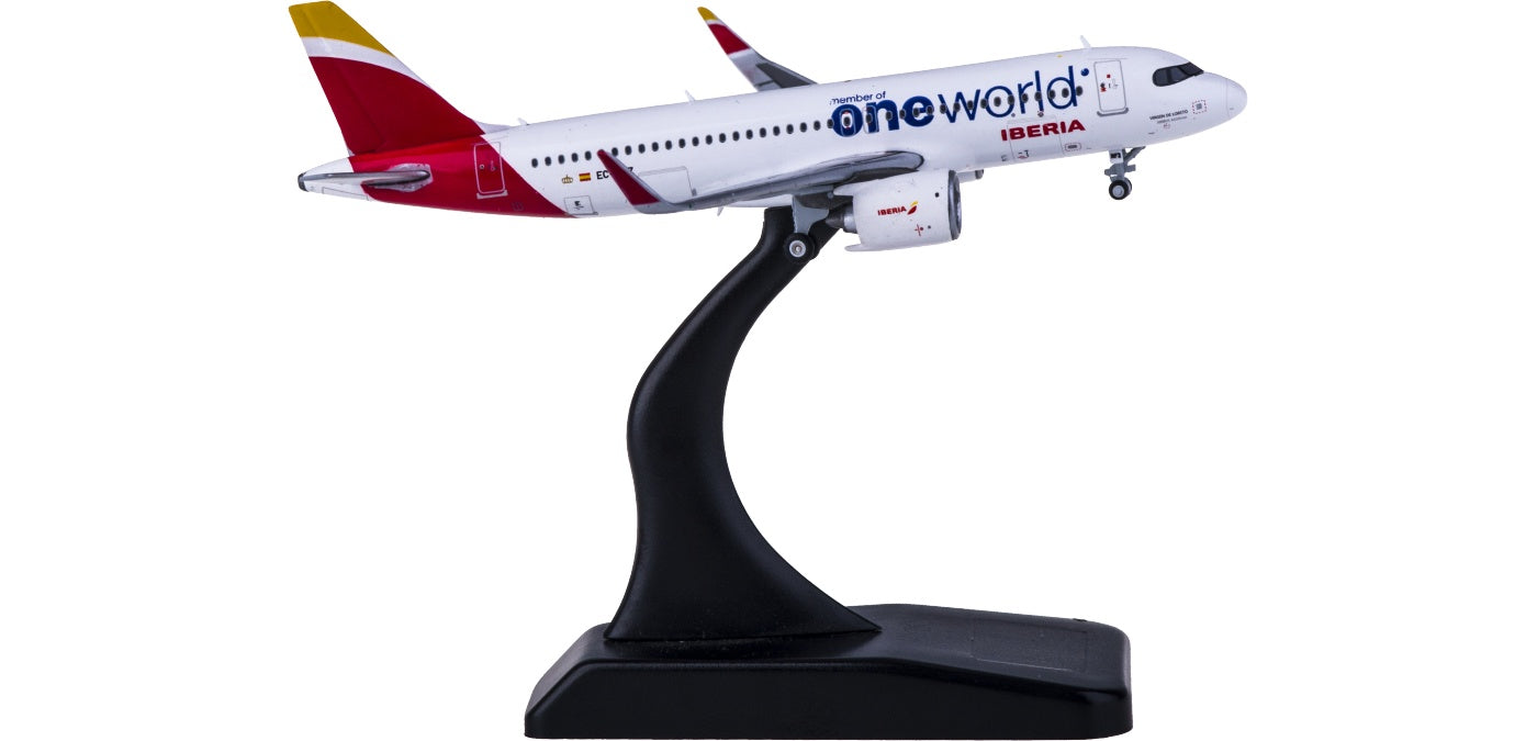 1:400 JC Wings XX4228 Iberia Airbus A320neo EC-NFZ "ONE WORLD" Free Tractor+Stand