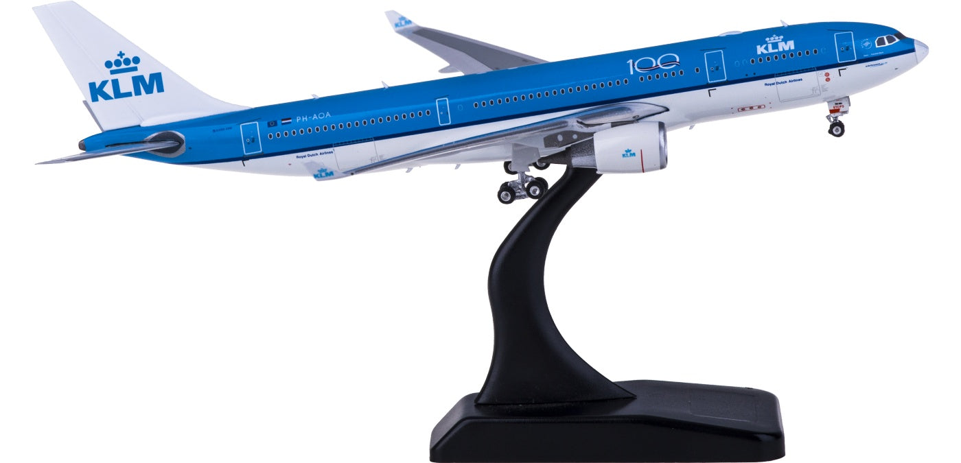 1:400 Phoenix PH11601 KLM Airbus A330-200 PH-AOA "100years" Free Tractor+Stand