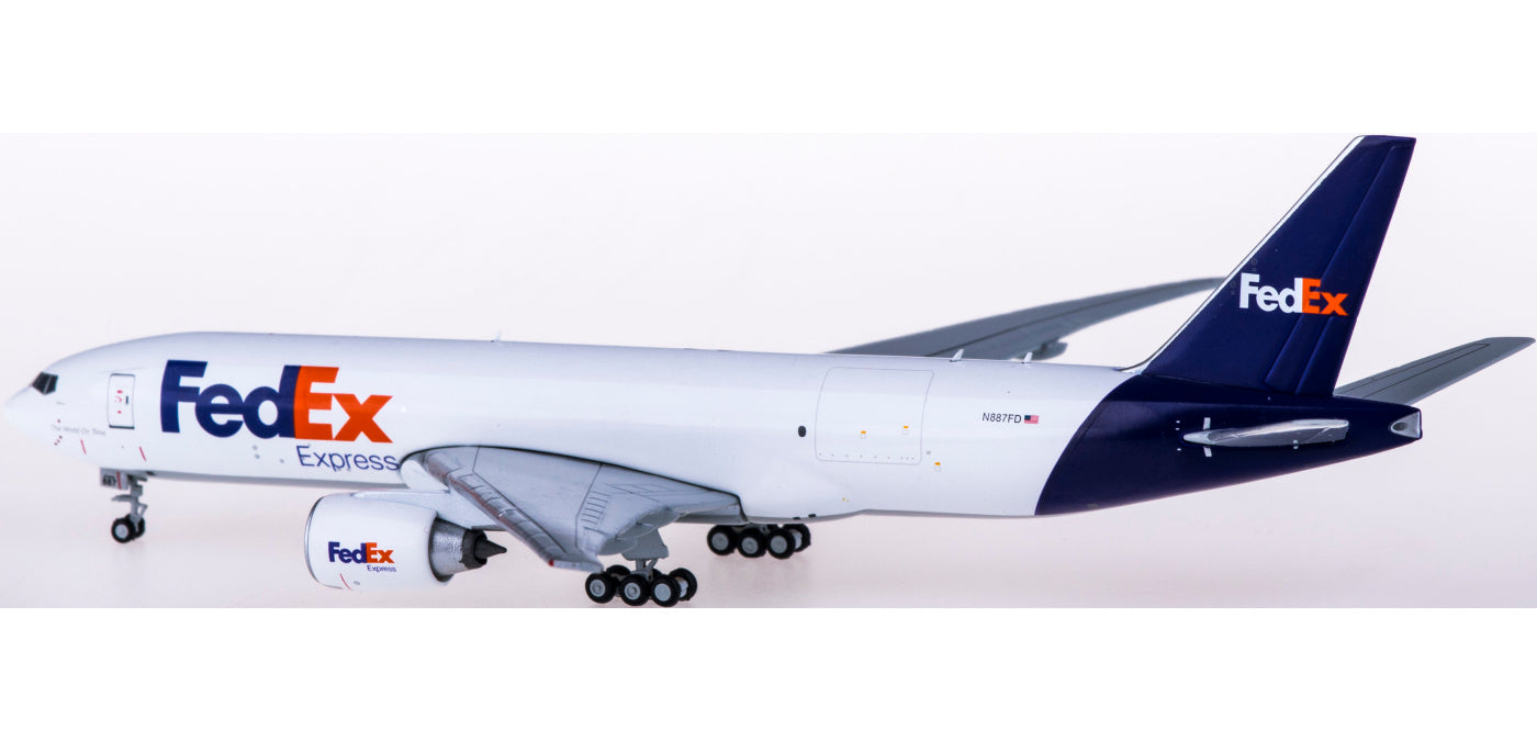 1:400 Geminijets GJFDX1919 FedEx Cargo Boeing 777-200LRF N887FD Free Tractor+Stand