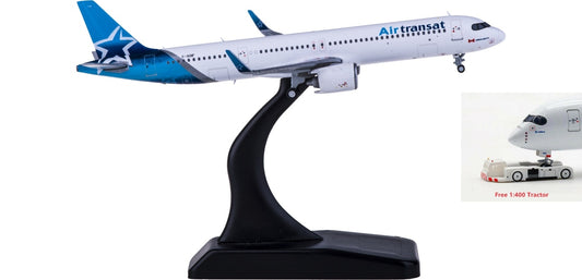 1:400 JC Wings XX4183 Air Transat Airbus A321NEO C-GOIF Free Tractor+Stand