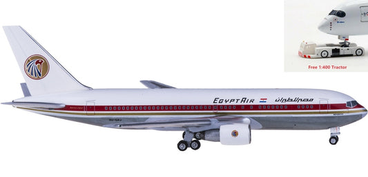 (Rare)1:400 AeroClassics AC419437B EgyptAir Boeing 767-200 SU-GAJ+Free Tractor