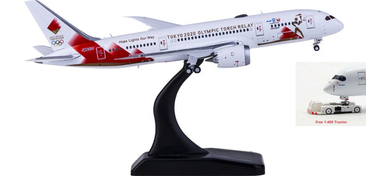 1:400 JC Wings EW4788003 Japan Airlines Boeing 787-8 Dreamliner JA837J Aircraft Model Free Tractor+Stand