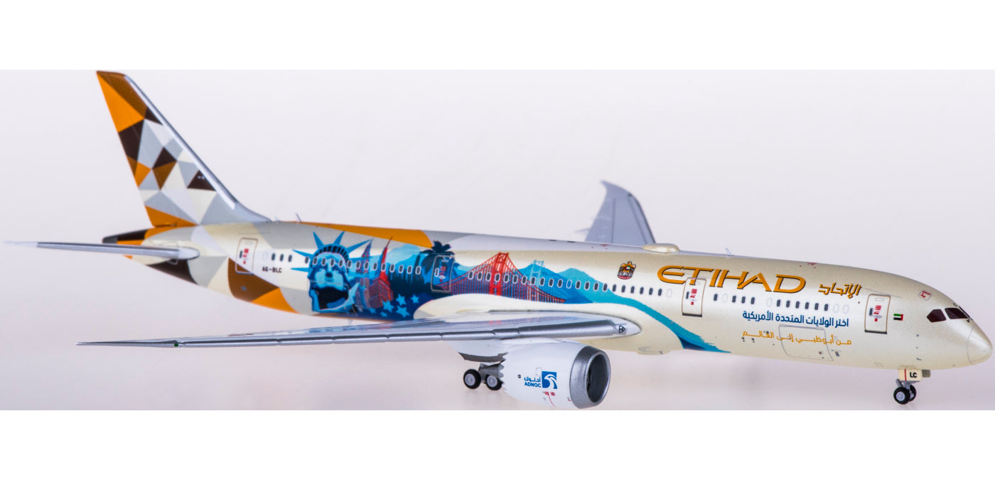 1:400 JC Wings XX4250 Etihad Airways Boeing 787-9 Dreamliner A6-BLC Free Tractor+Stand