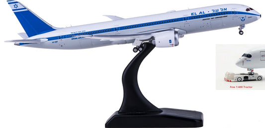 1:400 Geminijets GJELY1893 El Al Boeing 787-9 4X-EDF Free Tractor+Stand