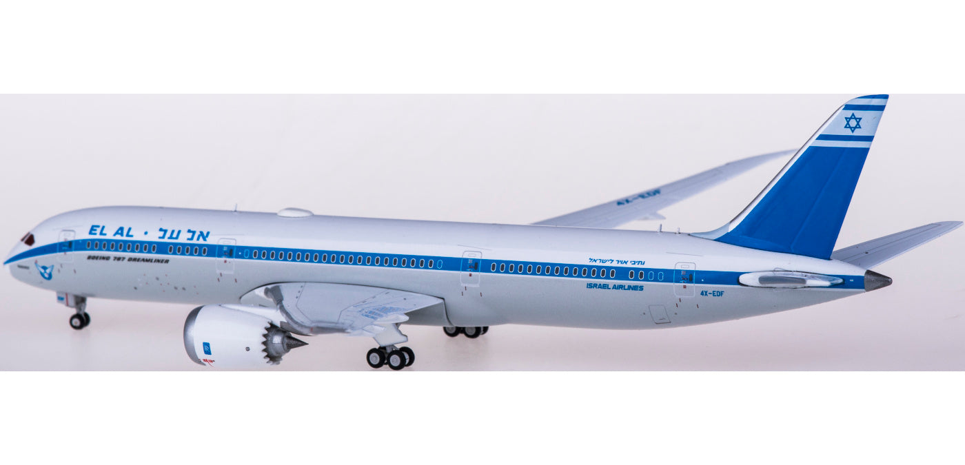 1:400 Geminijets GJELY1893 El Al Boeing 787-9 4X-EDF Free Tractor+Stand