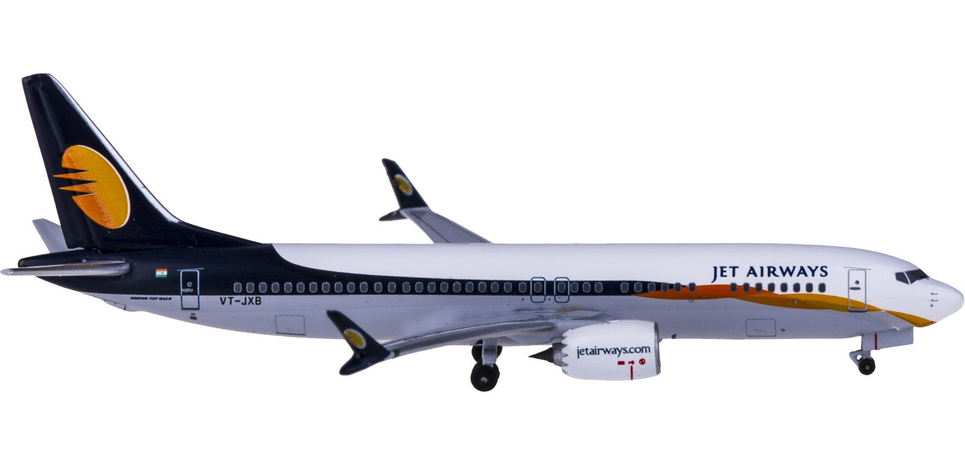 (Rare)1:400 AeroClassics AC419802 Jet Airways Boeing 737 MAX 8 VT-JXB+Free Tractor