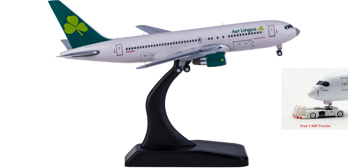 1:400 JC Wings XX4225 Aer Lingus Boeing 767-200ER N234AX Free Tractor+Stand