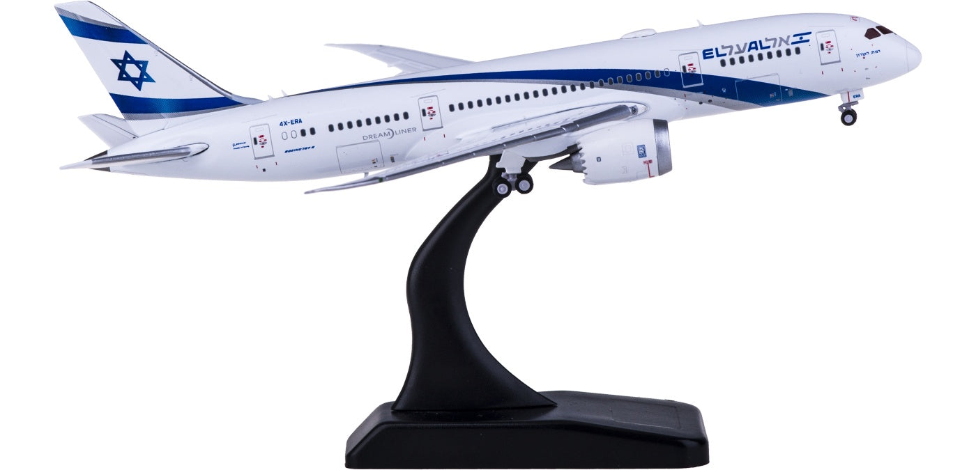 1:400 JC Wings XX4247 El Al Boeing 787-8 Dreamliner 4X-ERA Free Tractor+Stand