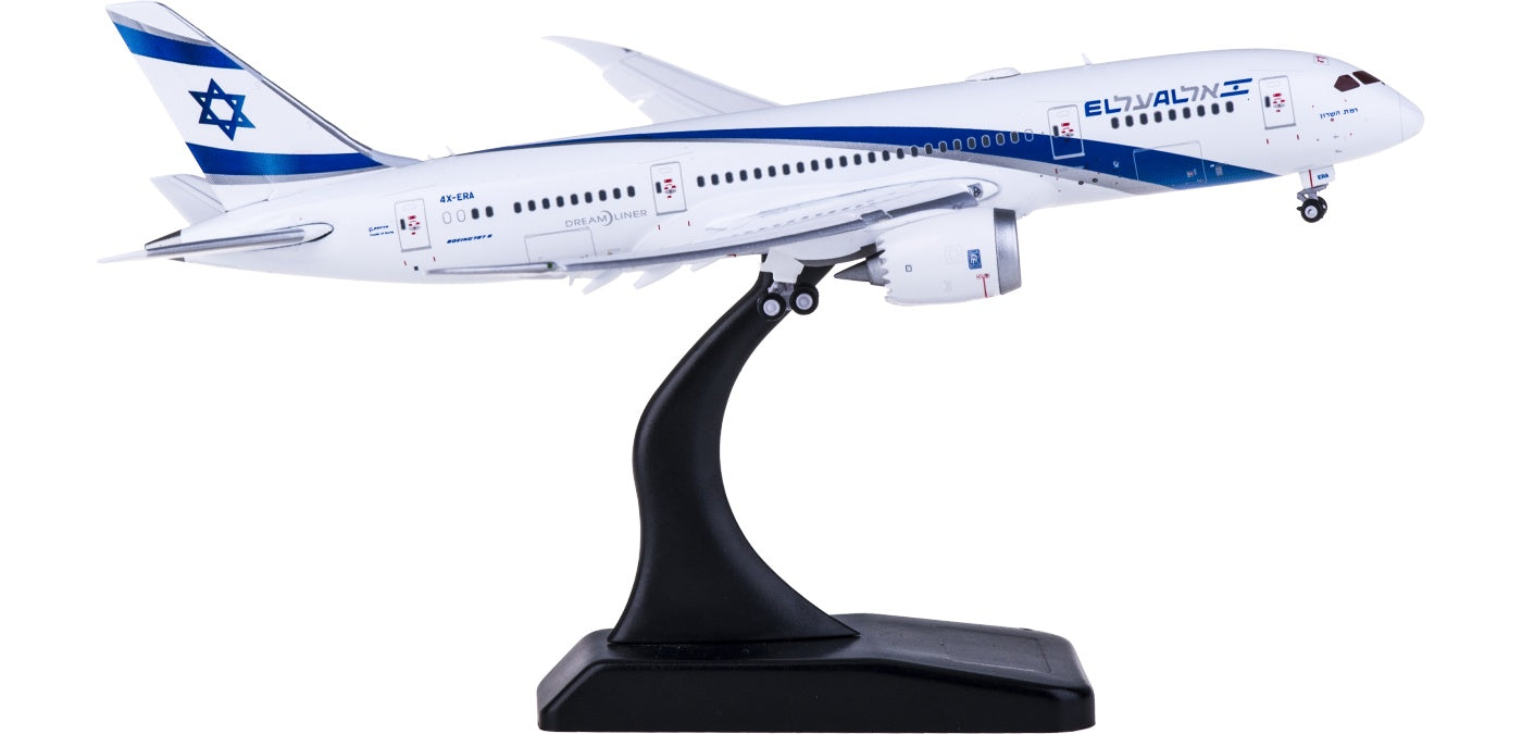 1:400 JC Wings XX4247A El Al Boeing 787-8 Dreamliner 4X-ERA "Flaps Down" Free Tractor+Stand