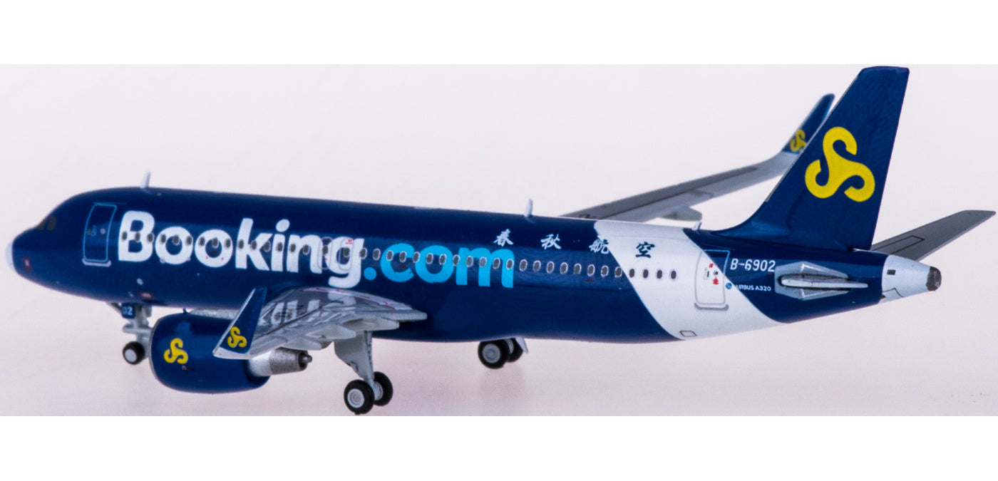 1:400 JC Wings XX4055 Spring Airlines Airbus A320 B-6902 "BOOKING.COM"+Free Tractor