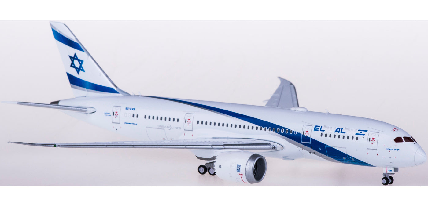 1:400 JC Wings XX4247 El Al Boeing 787-8 Dreamliner 4X-ERA Free Tractor+Stand