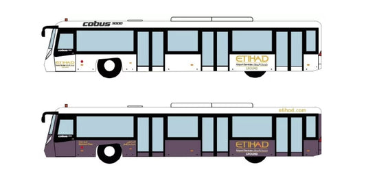 1:400 Fantasy Wings AA4005 Etihad Airways Airport Passenger Bus (4in1 Set)