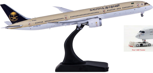 1:400 JC Wings XX4256A Saudia Boeing 787-10 HZ-AR24 "Flaps Down" Aircraft Model Free Tractor+Stand