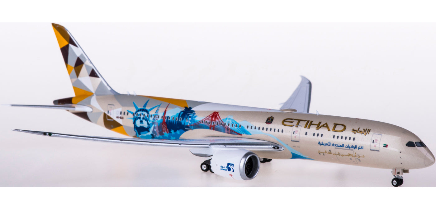 1:400 Phoenix PH04332 Etihad Airways Boeing 787-9 A6-BLC USA Free Tractor+Stand