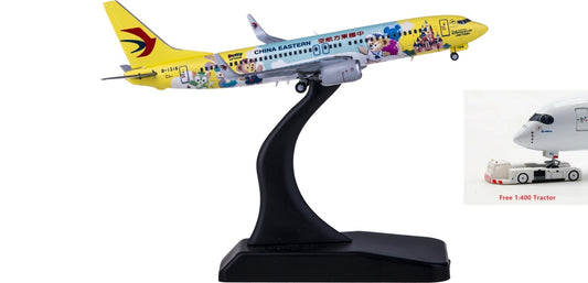 1:400 JC Wings EW4738008 China Eastern Airlines Boeing 737-800 B-1316 Free Tractor+Stand