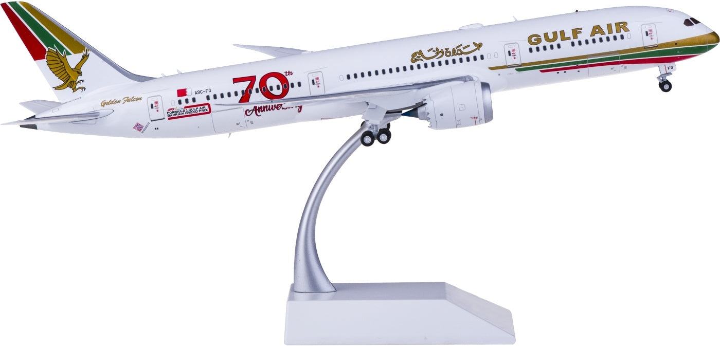 1:200 JC Wings XX2327 Gulf Air Boeing 787-9 A9C-FG "70years"