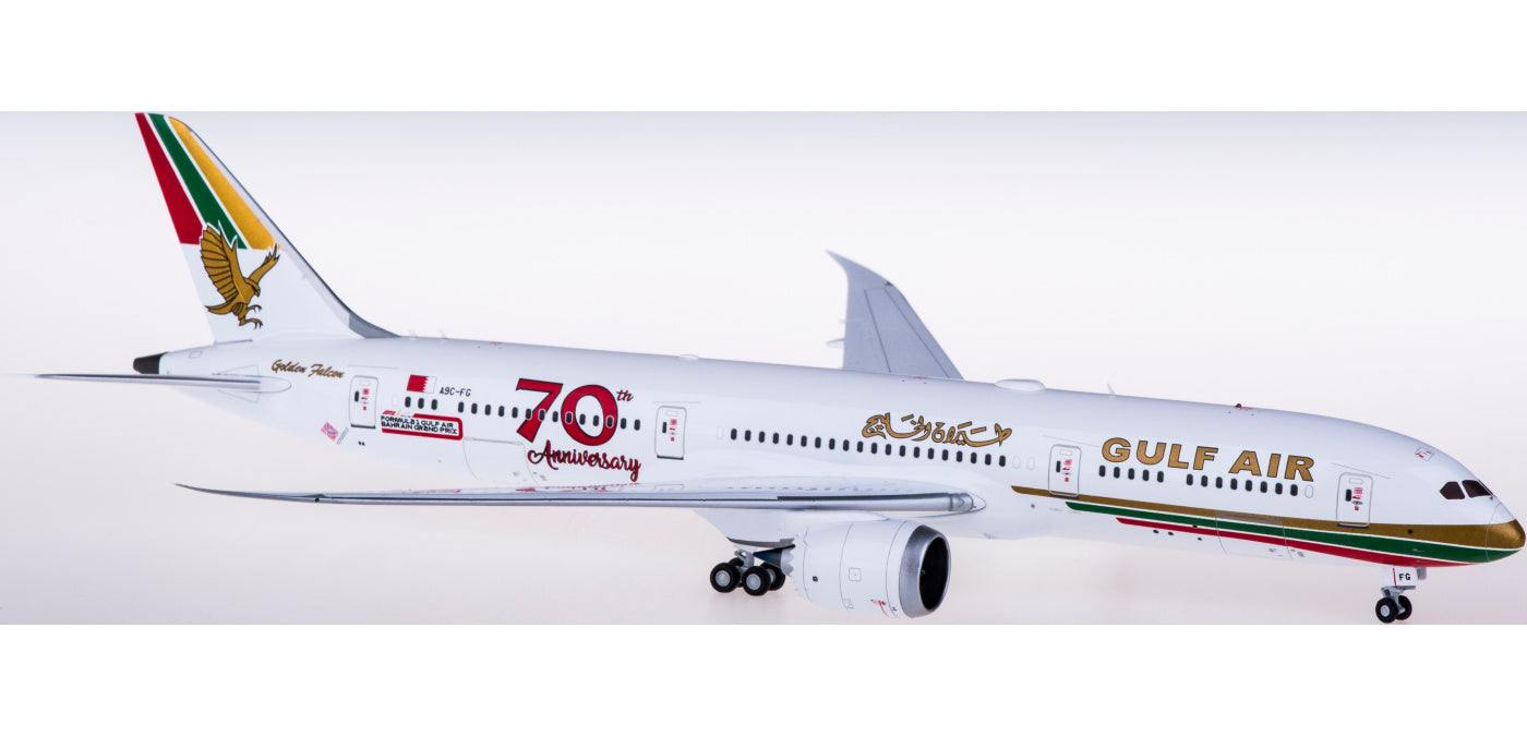 1:200 JC Wings XX2327 Gulf Air Boeing 787-9 A9C-FG "70years"