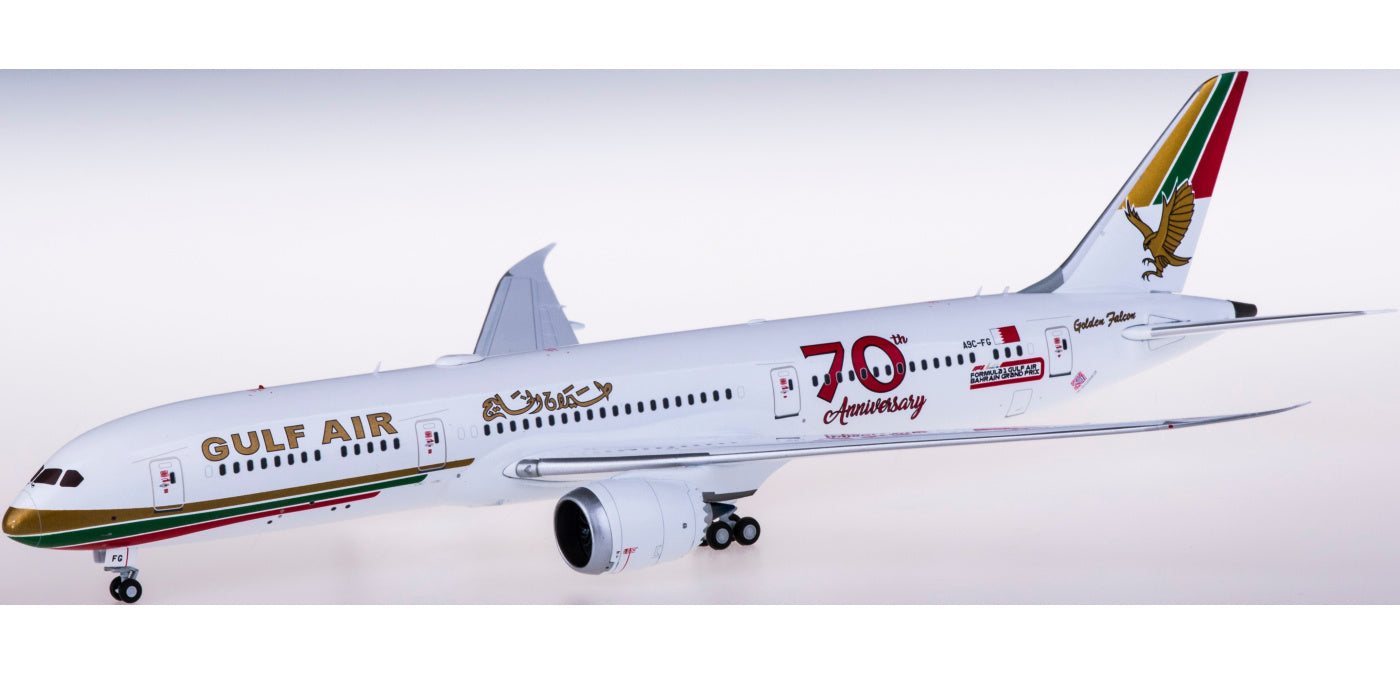 1:200 JC Wings XX2327 Gulf Air Boeing 787-9 A9C-FG "70years"