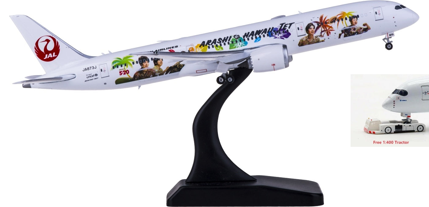 1:400 Phoenix PH04344 Japan Airlines Boeing 787-9 JA873J Free Tractor+Stand