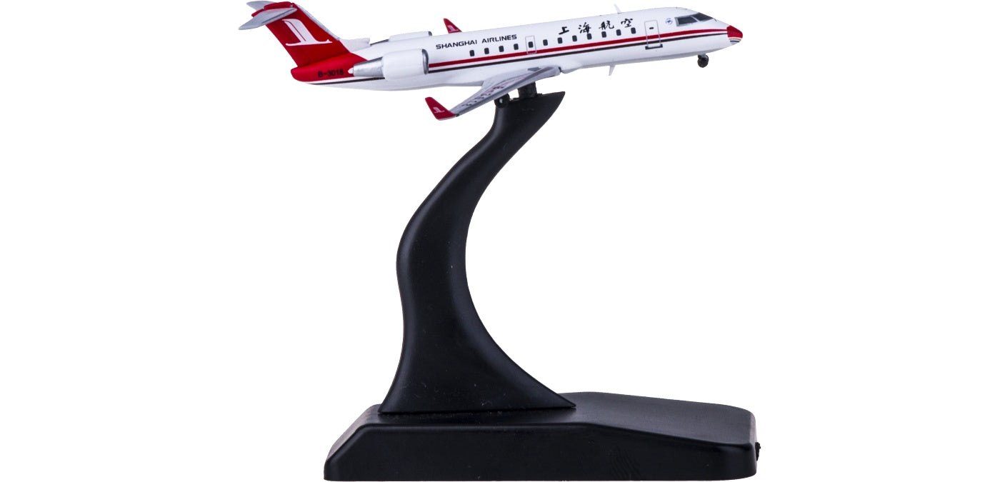 1:400 JC Wings XX4144 Shanghai Airlines Bombardier CRJ200ER B-3018 Free Tractor+Stand