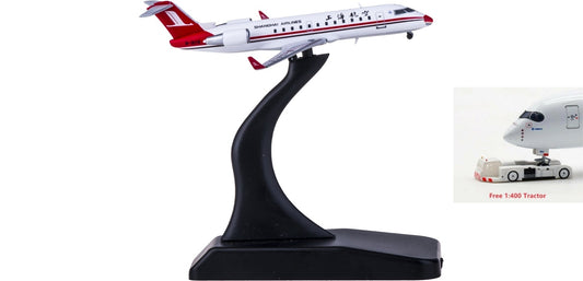 1:400 JC Wings XX4144 Shanghai Airlines Bombardier CRJ200ER B-3018 Free Tractor+Stand