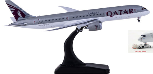 1:400 Geminijets GJQTR1915 Qatar Airways Boeing 787-9 A7-BHA Free Tractor+Stand