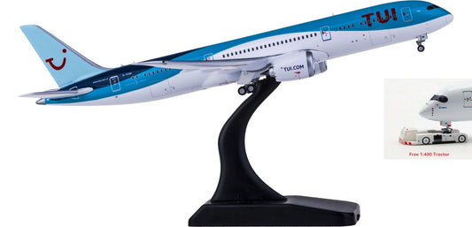 1:400 Geminijets GJTOM1937 TUI Airways Boeing 787-9 G-TUIM Free Tractor+Stand