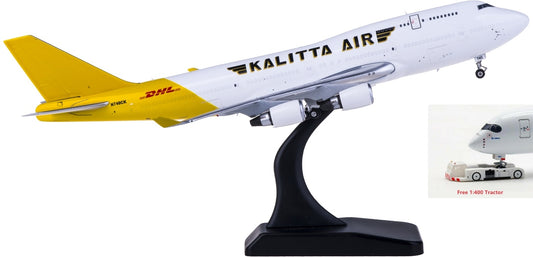 1:400 Phoenix PH04343 KALITTAxDHL Boeing 747-400 N740CK Free Tractor+Stand